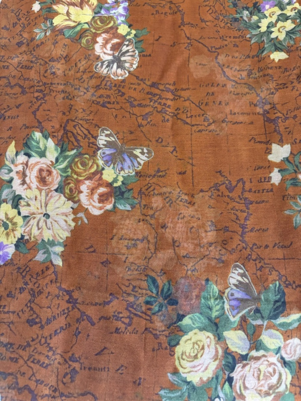 Patricia Nash Map Floral Light Weight Scarf - Picture 3 of 5